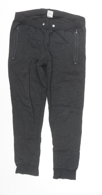 London A Womens Black Jogger Sweatpants Small Elastic Waist Casual