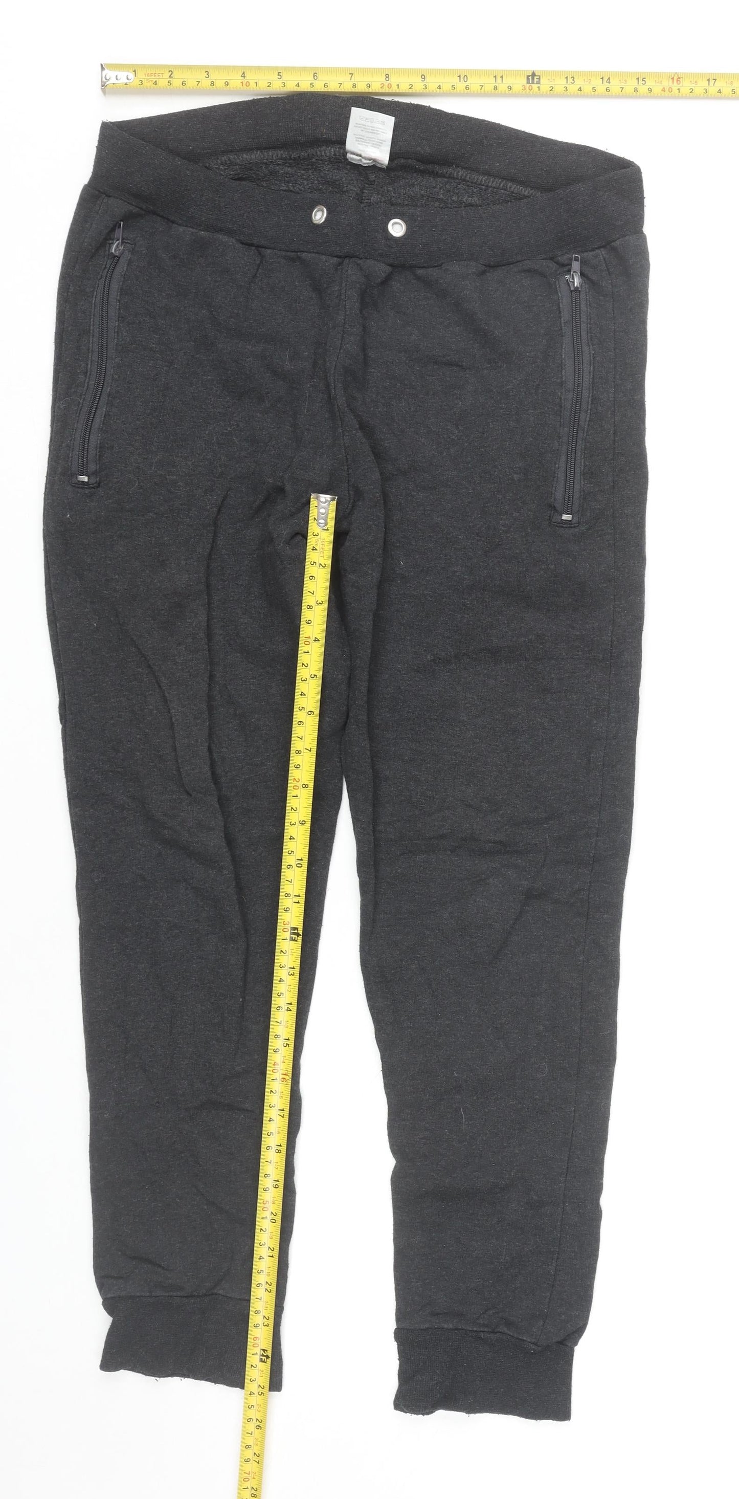 London A Womens Black Jogger Sweatpants Small Elastic Waist Casual