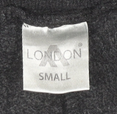 London A Womens Black Jogger Sweatpants Small Elastic Waist Casual