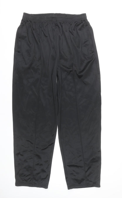Striderr Womens Black XL Elastic Waist Sweatpants Casual Trousers