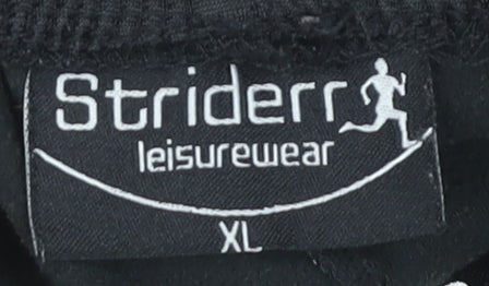 Striderr Womens Black XL Elastic Waist Sweatpants Casual Trousers