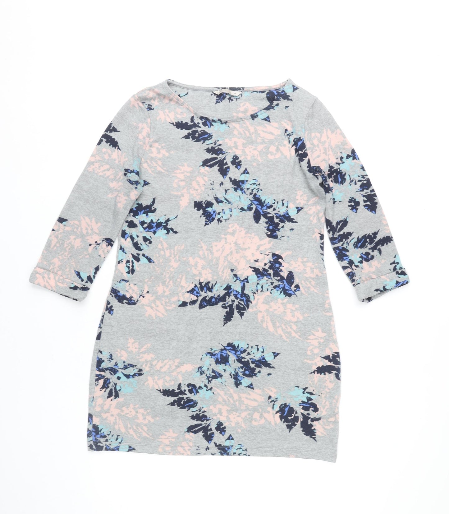 Marks and Spencer Women’s Grey Floral Shift Dress Size 12