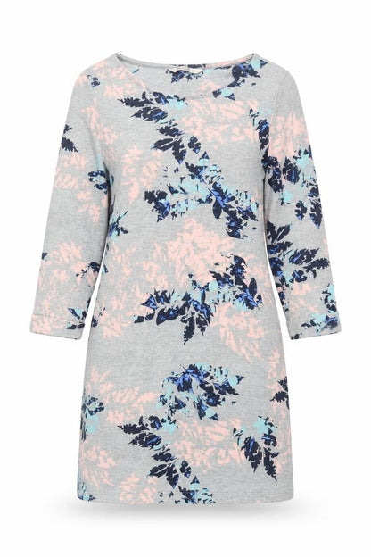 Marks and Spencer Women’s Grey Floral Shift Dress Size 12