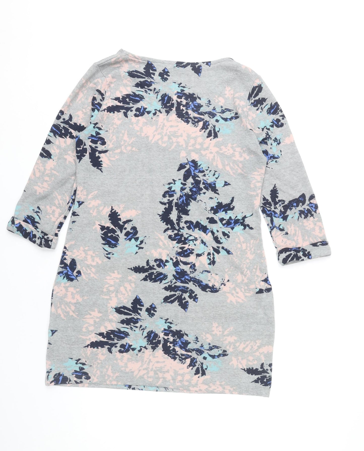 Marks and Spencer Women’s Grey Floral Shift Dress Size 12