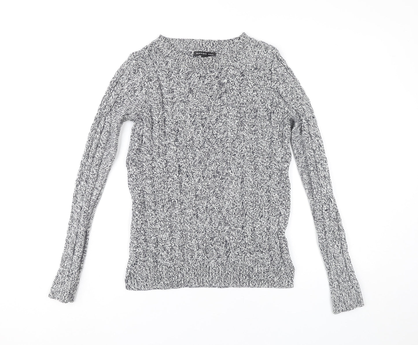 Womens UK Size 12 Mango Grey Pullover Jumper