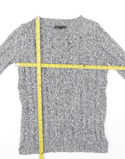 Womens UK Size 12 Mango Grey Pullover Jumper