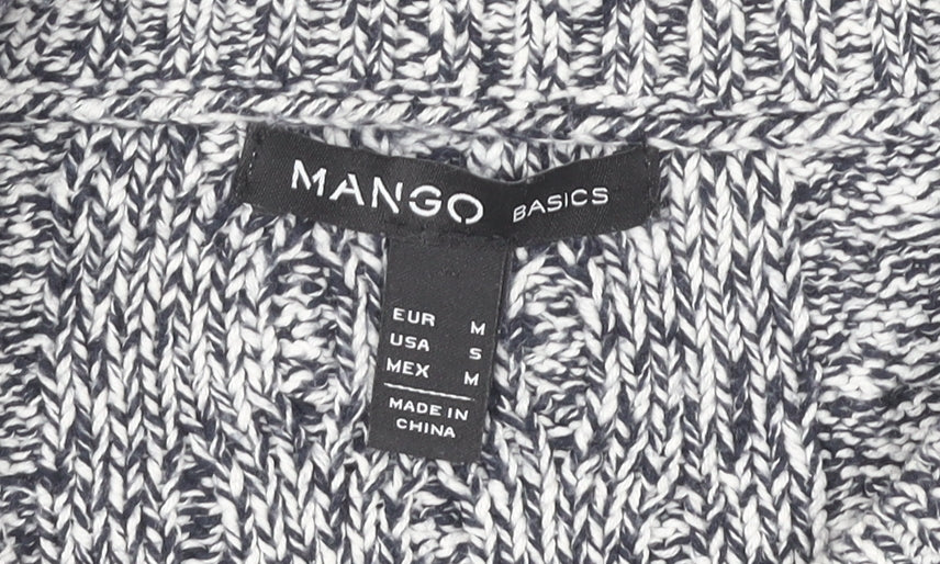 Womens UK Size 12 Mango Grey Pullover Jumper