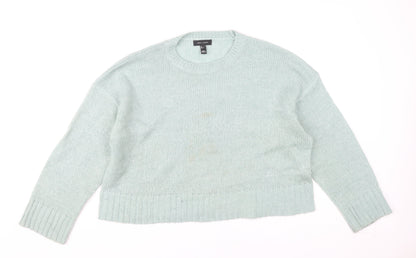 New Look Women’s Green Acrylic Pullover Jumper L Knit Casual