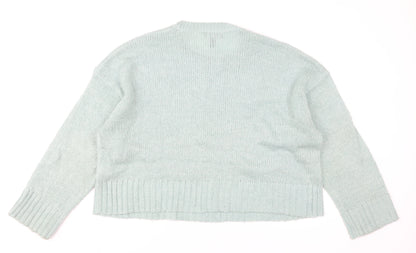 New Look Women’s Green Acrylic Pullover Jumper L Knit Casual