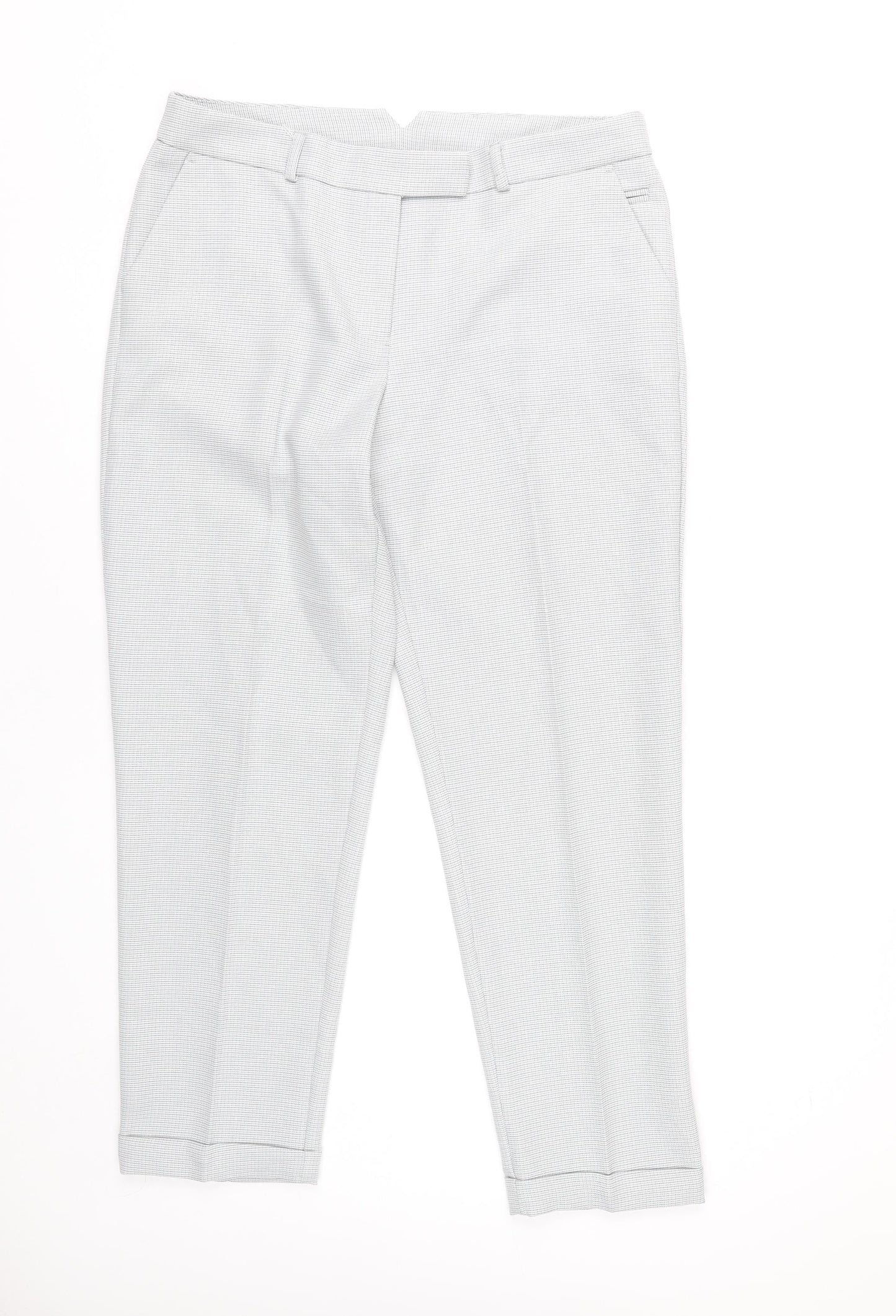 Womens UK Size 12 Dorothy Perkins Regular Fit Ankle Grey Trousers