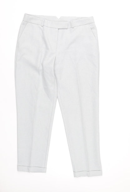 Womens UK Size 12 Dorothy Perkins Regular Fit Ankle Grey Trousers