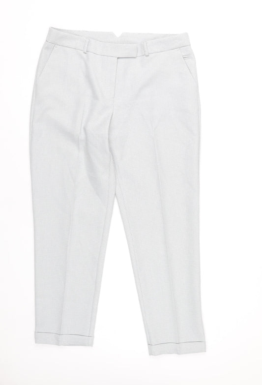 Womens UK Size 12 Dorothy Perkins Regular Fit Ankle Grey Trousers