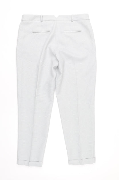 Womens UK Size 12 Dorothy Perkins Regular Fit Ankle Grey Trousers