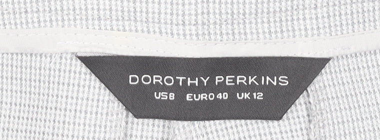 Womens UK Size 12 Dorothy Perkins Regular Fit Ankle Grey Trousers