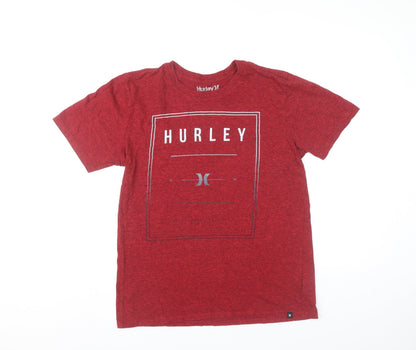 Mens UK Size M Hurley Red  T-Shirt