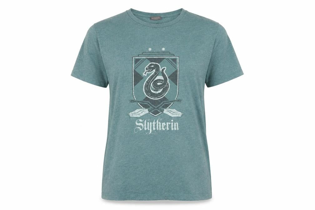 Womens UK Size L Harry Potter Green Basic T-Shirt