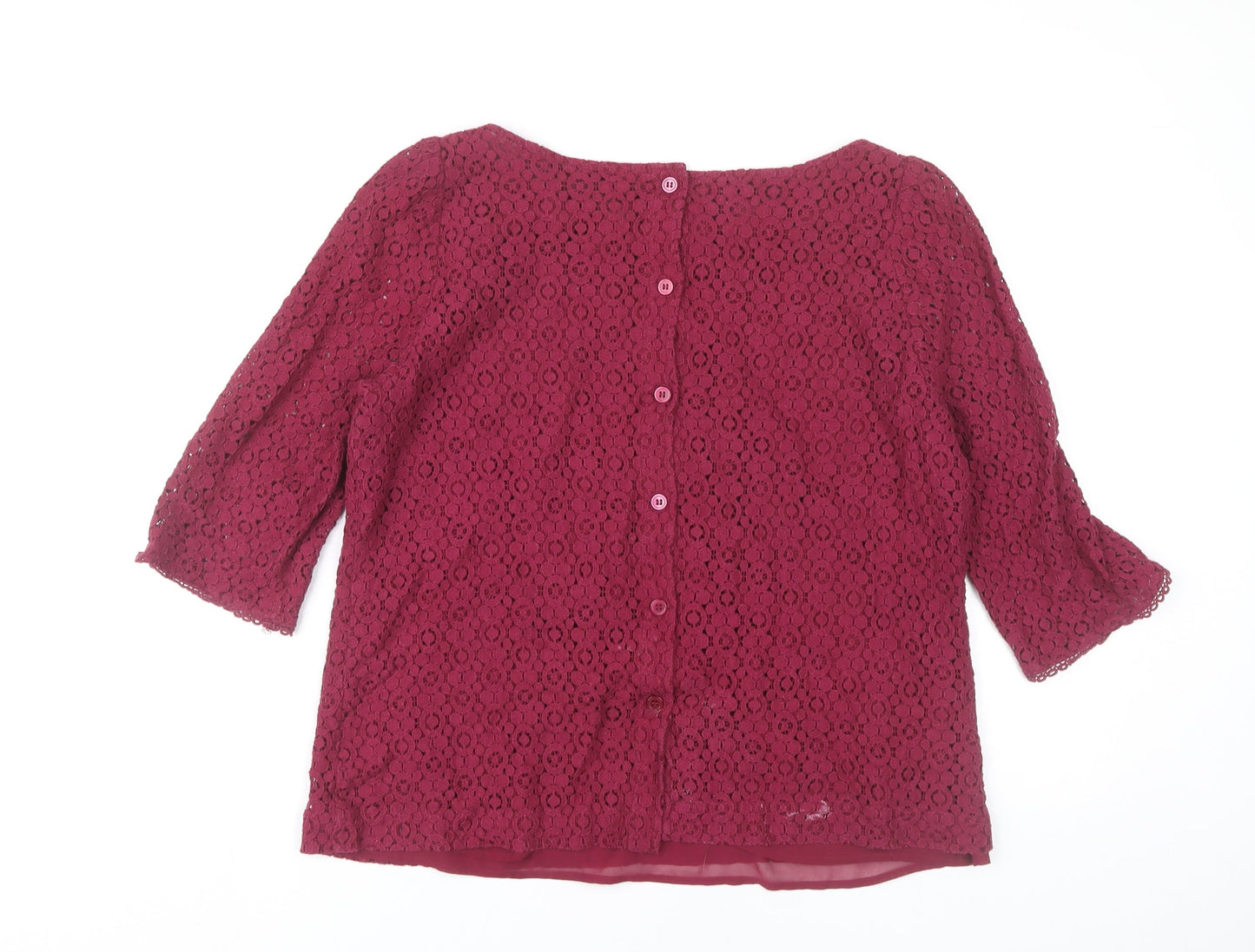 Womens UK Size 16 NEXT Red Basic Blouse