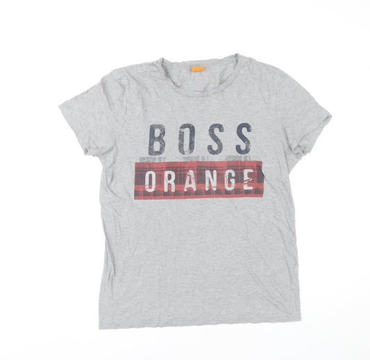Mens UK Size S HUGO BOSS Grey  T-Shirt