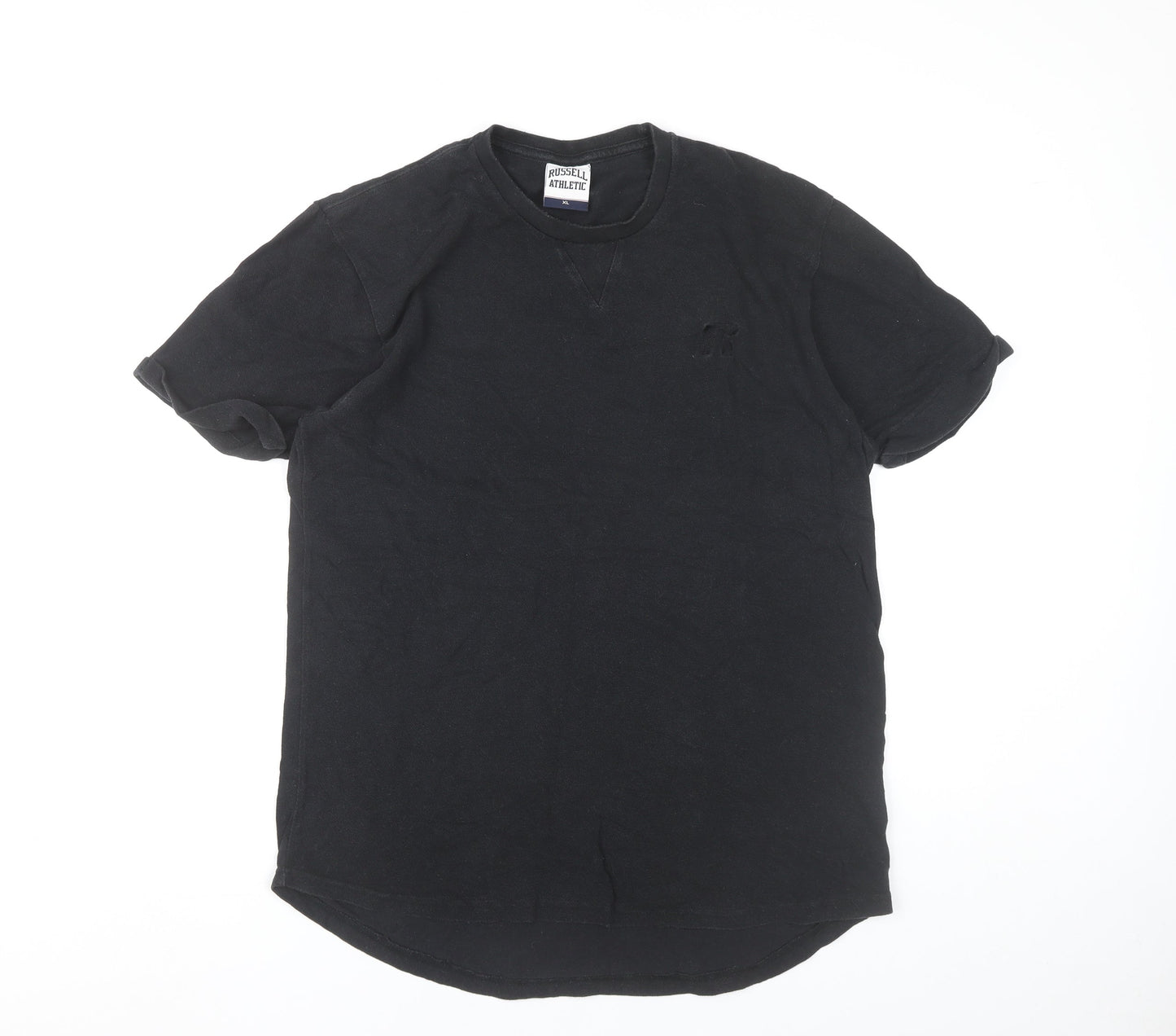 Russell Athletic Men’s Black XL Crew Neck Cotton T-Shirt