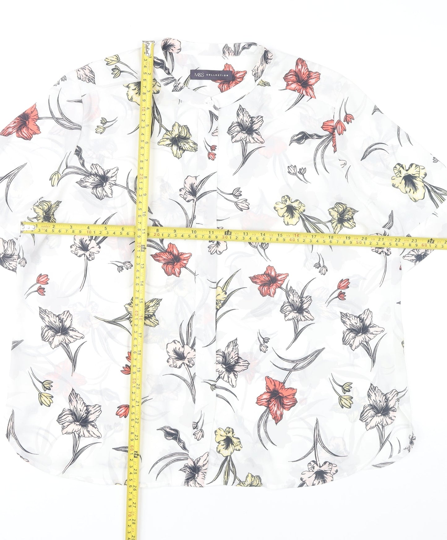 Womens UK Size 14 Marks and Spencer Multicoloured Tunic Blouse