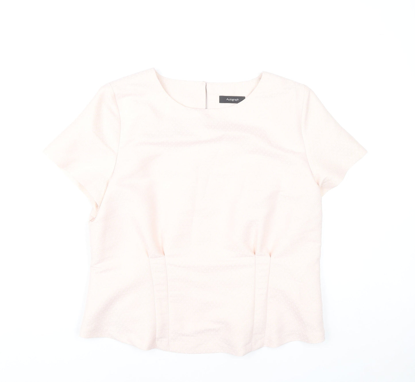 Womens UK Size 14 Marks and Spencer Pink Basic Blouse