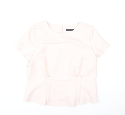 Womens UK Size 14 Marks and Spencer Pink Basic Blouse