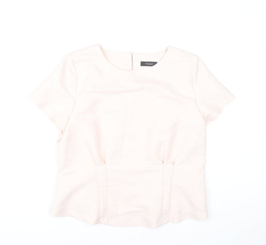 Womens UK Size 14 Marks and Spencer Pink Basic Blouse