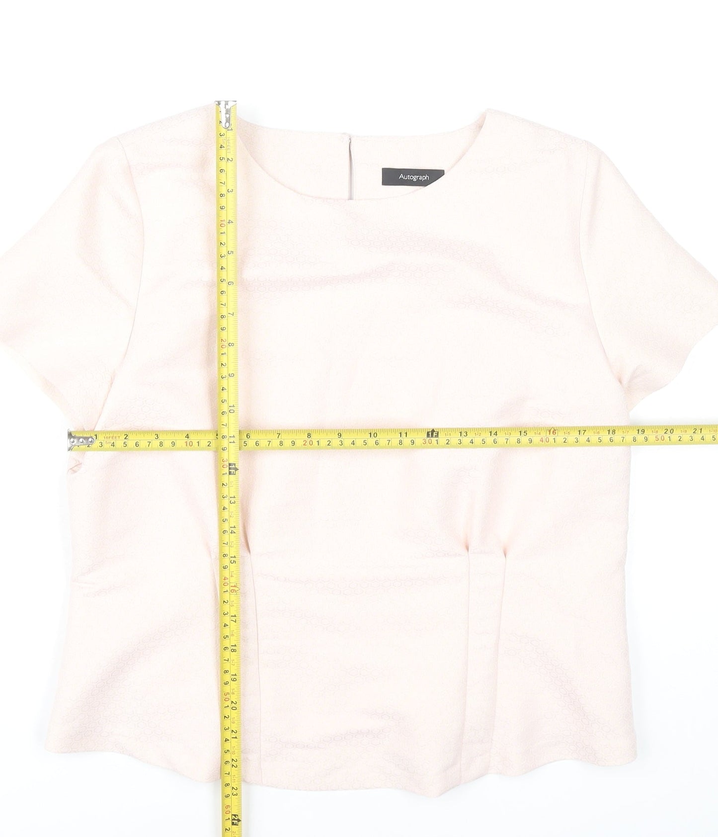 Womens UK Size 14 Marks and Spencer Pink Basic Blouse