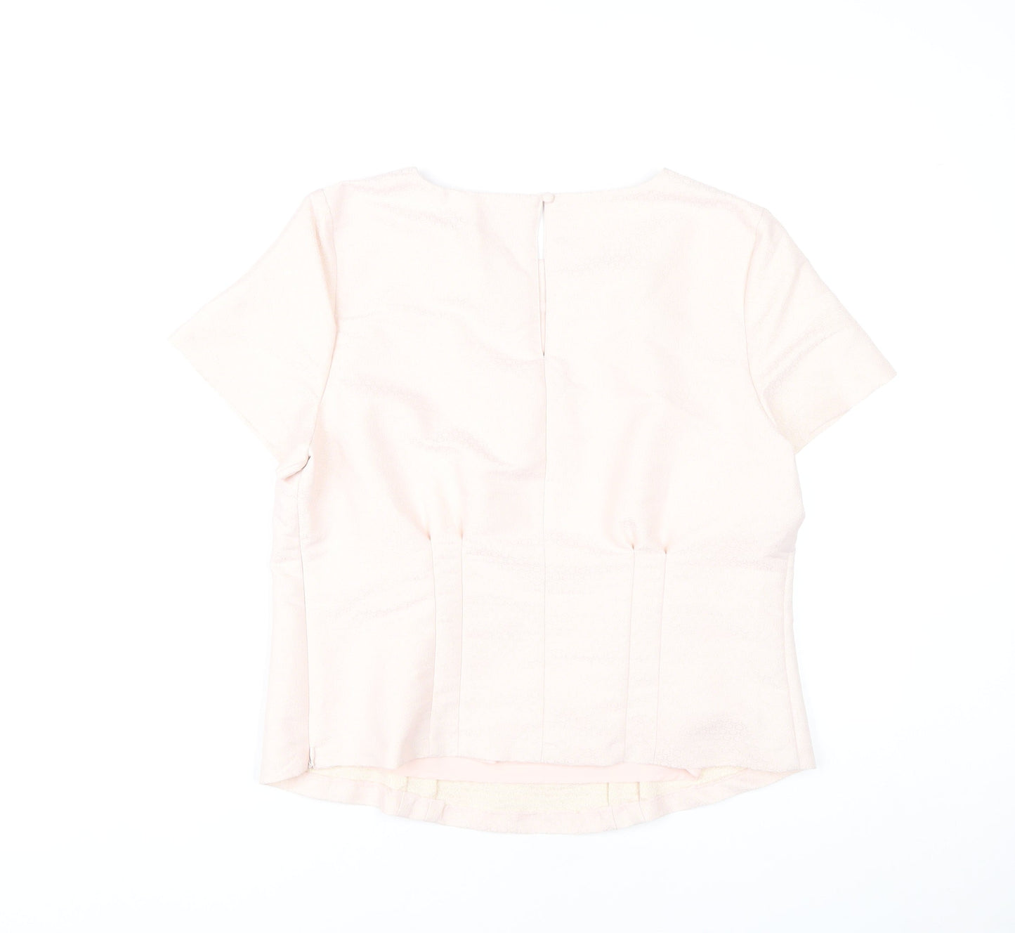 Womens UK Size 14 Marks and Spencer Pink Basic Blouse