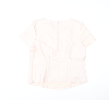 Womens UK Size 14 Marks and Spencer Pink Basic Blouse
