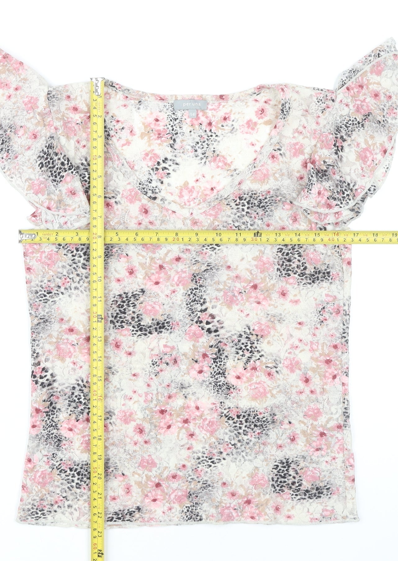 Womens UK Size 14 Marks and Spencer Multicoloured Tunic Blouse