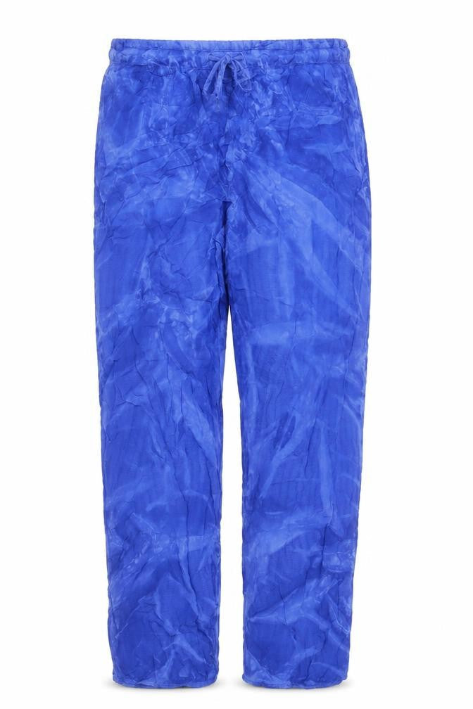 Womens UK Size 14 Marks and Spencer Regular Fit CasualTravel Blue Trousers