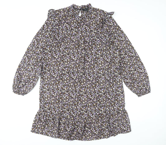 New Look Women’s Multicoloured Floral Shift Dress UK 10