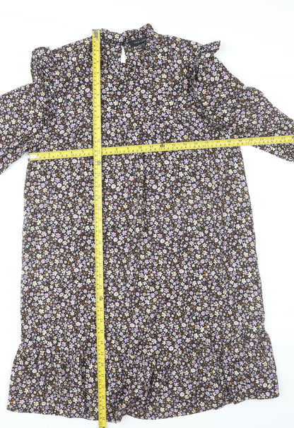 New Look Women’s Multicoloured Floral Shift Dress UK 10