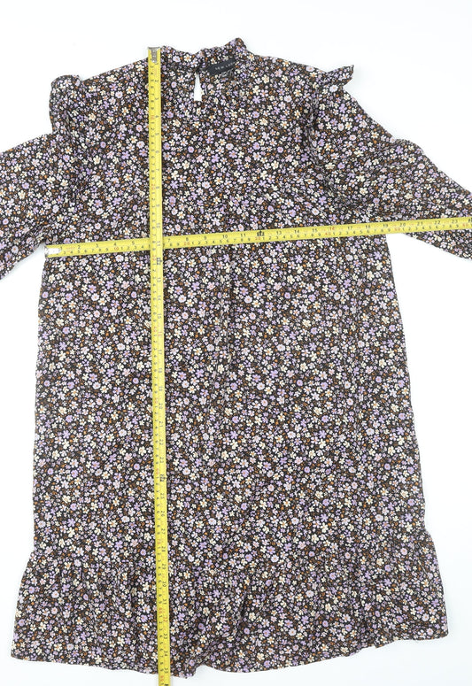New Look Women’s Multicoloured Floral Shift Dress UK 10