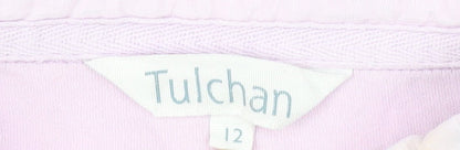 Tulchan Women’s Pink Polo Shirt Size 12 Cotton Casual Top