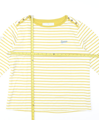 Womens UK Size 14 Brakeburn Yellow Basic T-Shirt