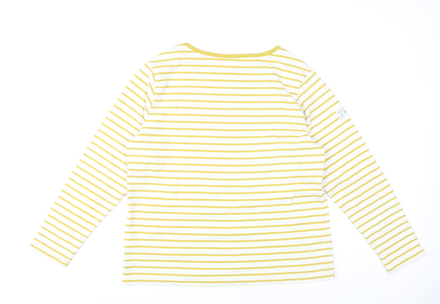 Womens UK Size 14 Brakeburn Yellow Basic T-Shirt