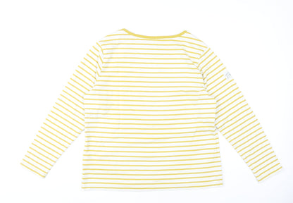 Womens UK Size 14 Brakeburn Yellow Basic T-Shirt