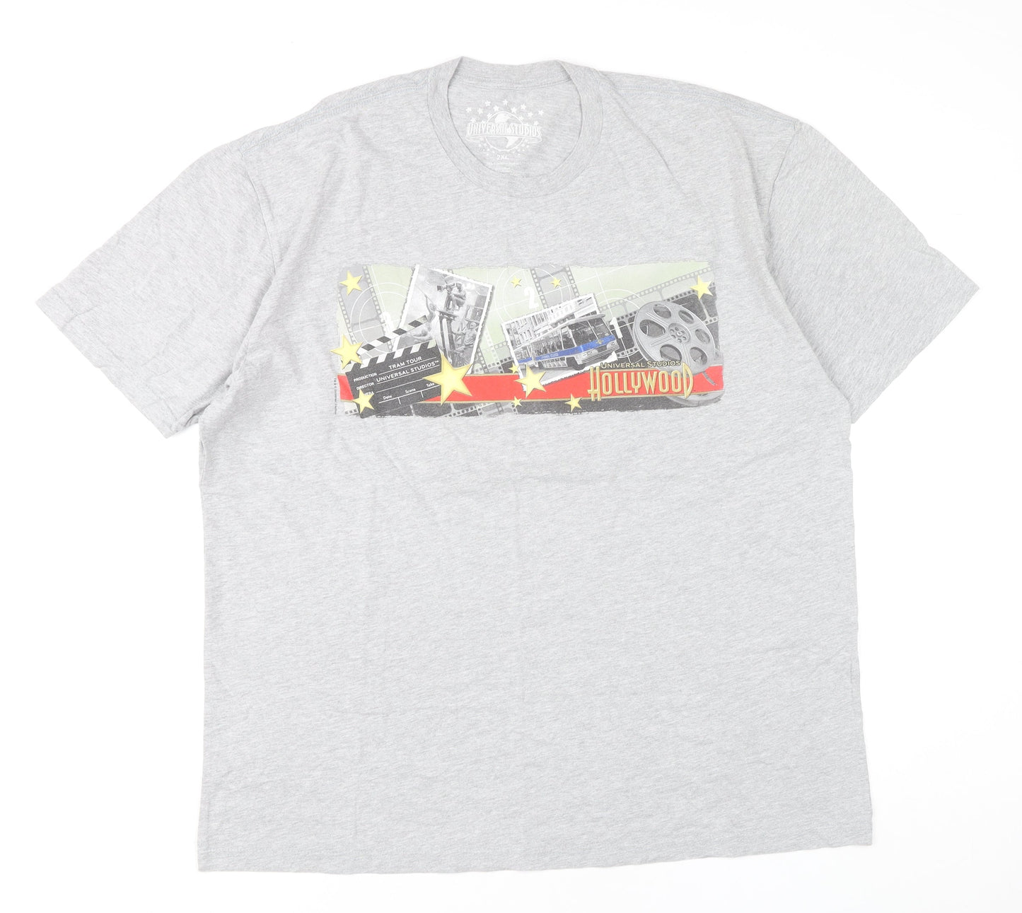 Universal Studios Men’s Grey 2XL Movie Graphic Short Sleeve T-Shirt