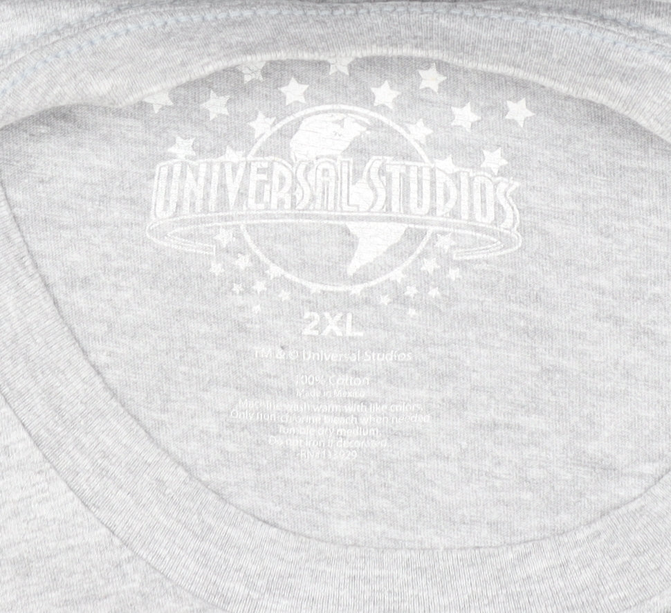 Universal Studios Men’s Grey 2XL Movie Graphic Short Sleeve T-Shirt