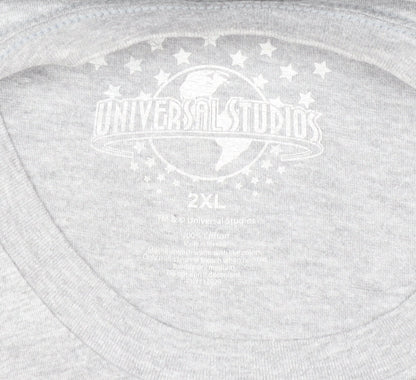 Universal Studios Men’s Grey 2XL Movie Graphic Short Sleeve T-Shirt
