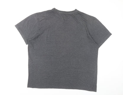 The Rolling Stones Men's Grey Graphic Band T-Shirt L