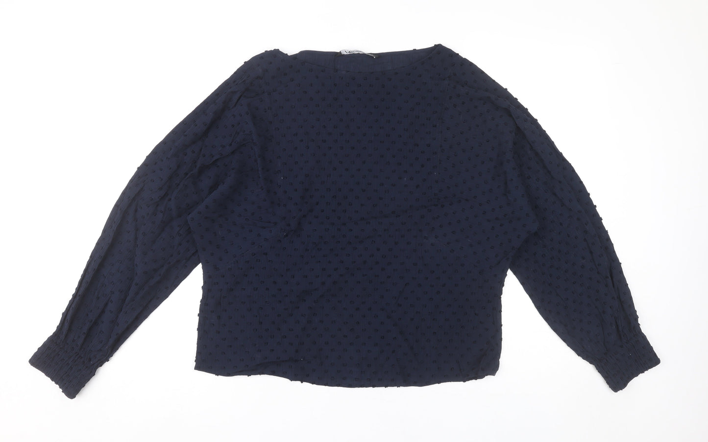 Womens UK Size S Zara Blue Tunic Blouse