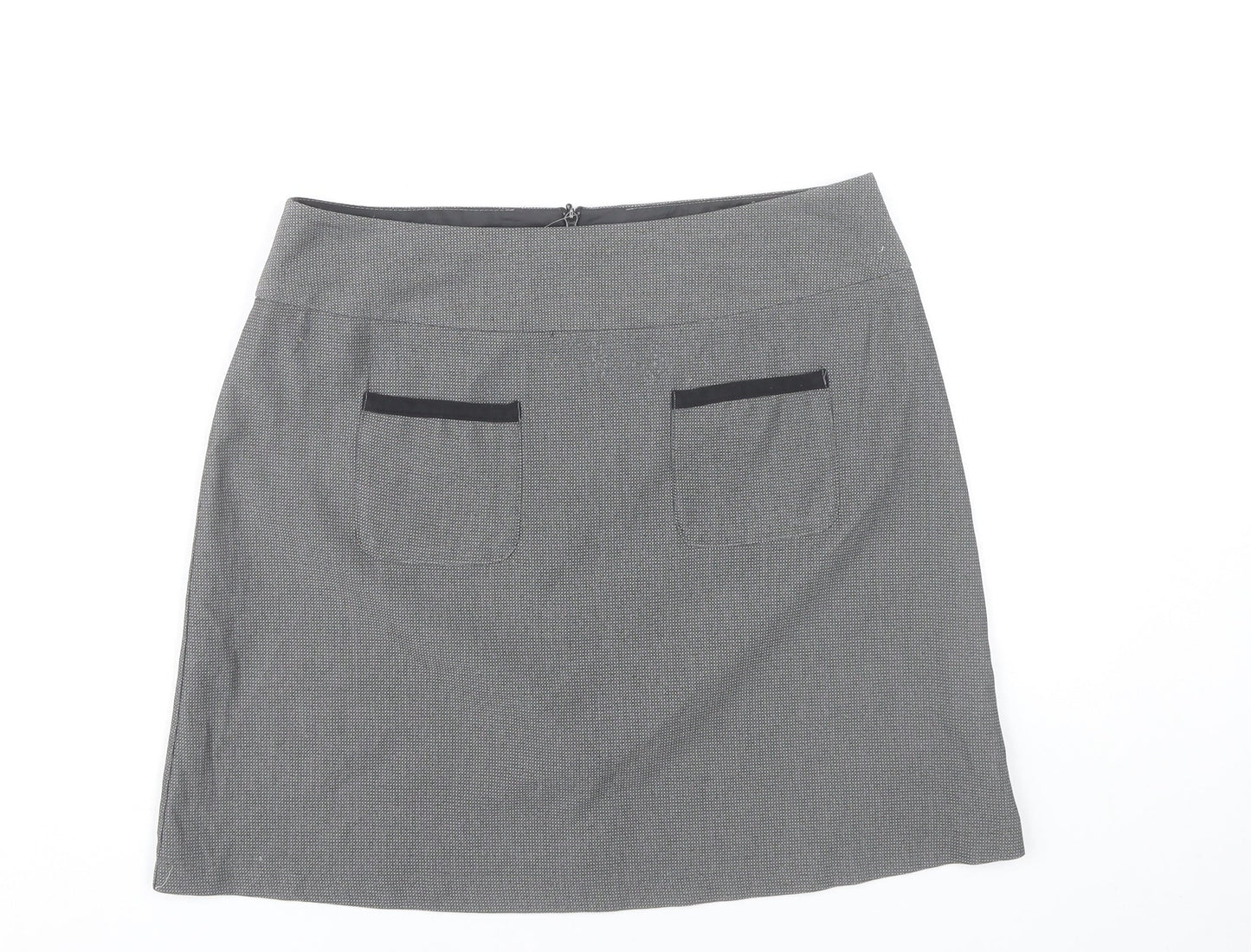 New Look Women’s Grey Size 12 Pencil Skirt Workwear Office