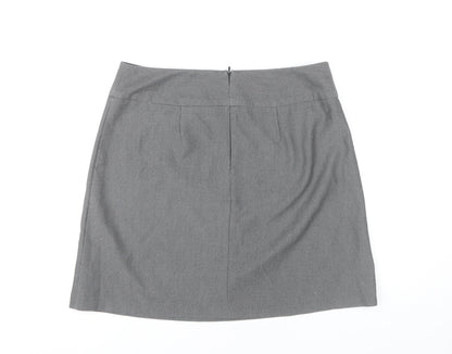 New Look Women’s Grey Size 12 Pencil Skirt Workwear Office