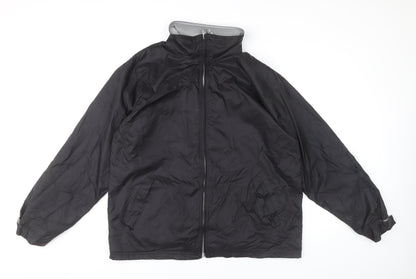 B&C Collection Unisex Adults Black L Lightweight Windbreaker Jacket