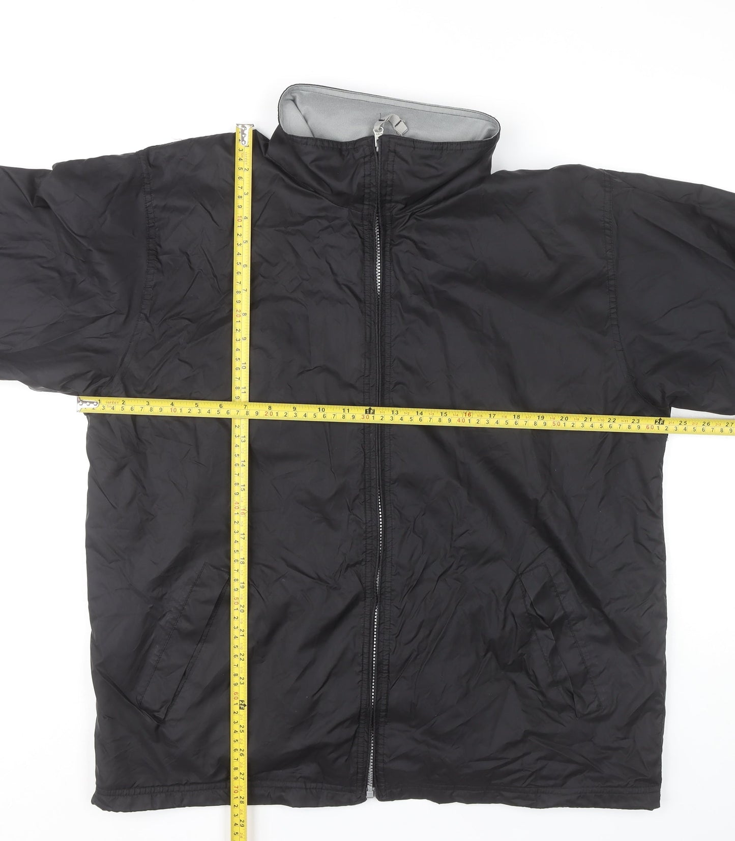 B&C Collection Unisex Adults Black L Lightweight Windbreaker Jacket