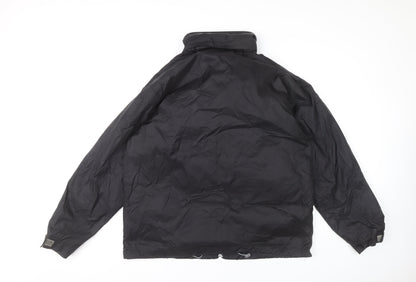 B&C Collection Unisex Adults Black L Lightweight Windbreaker Jacket