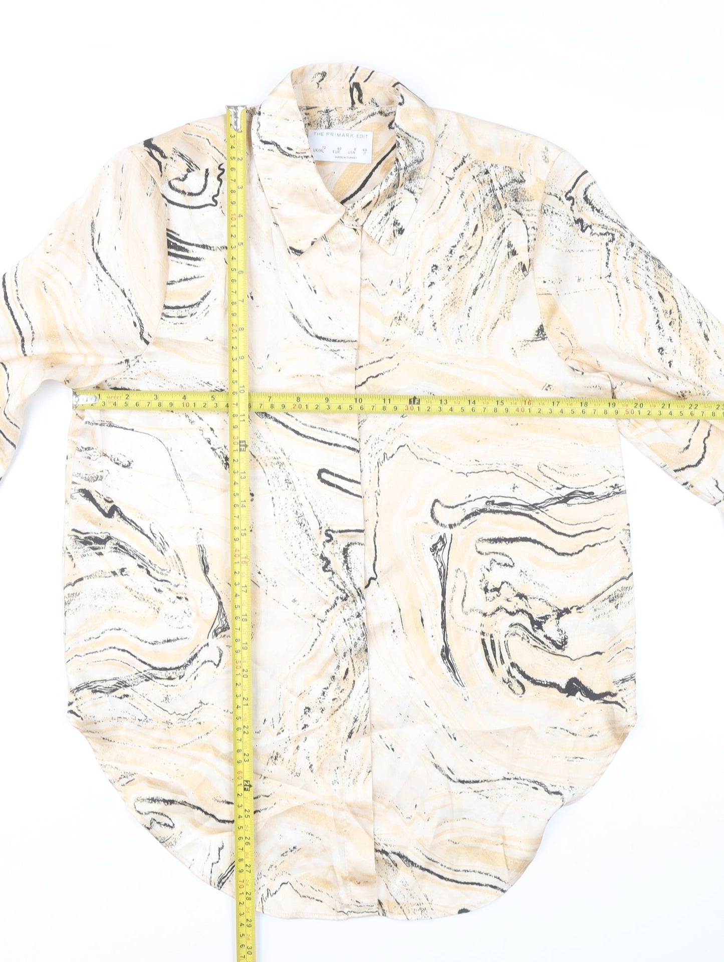 Primark Women’s Multicoloured Collared Button-Up Shirt Size 12